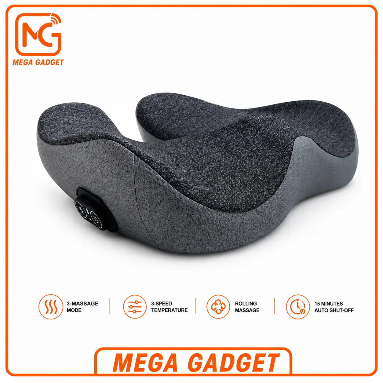 بالشت صندلی طبی و ماساژور هیتر دار گرین لاین مدل relieve pro green lion seat cushion