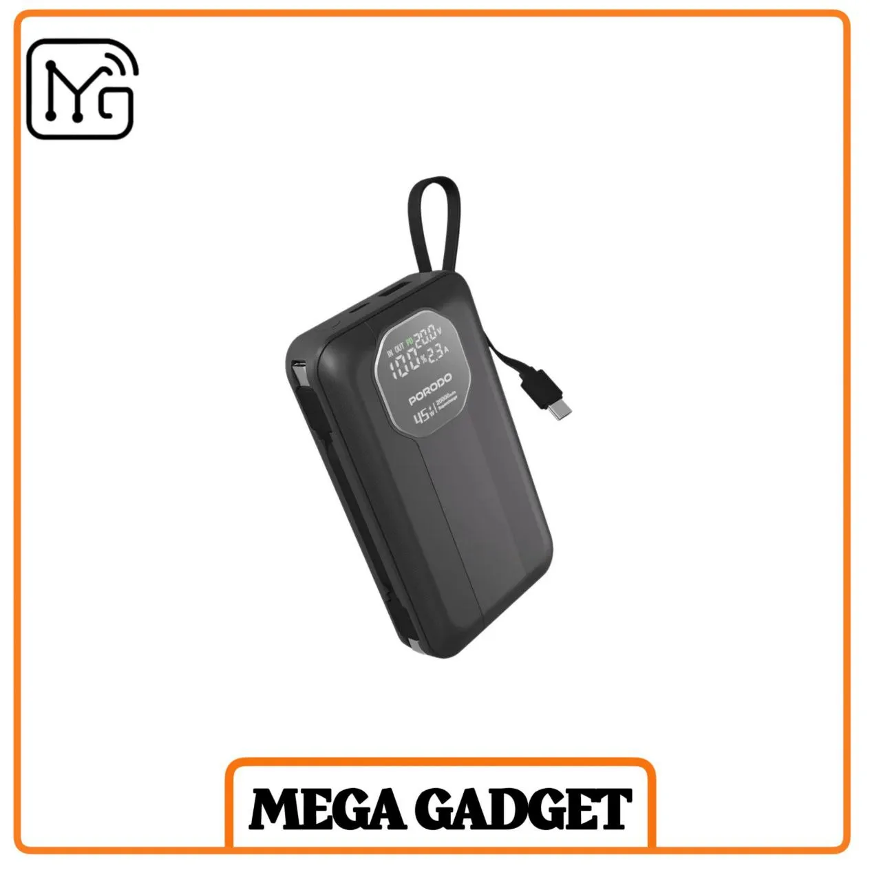 پاوربانک 20000 میلی آمپر 45 وات پرودو Porodo 20000mAh Power Bank PD-PBFCH081