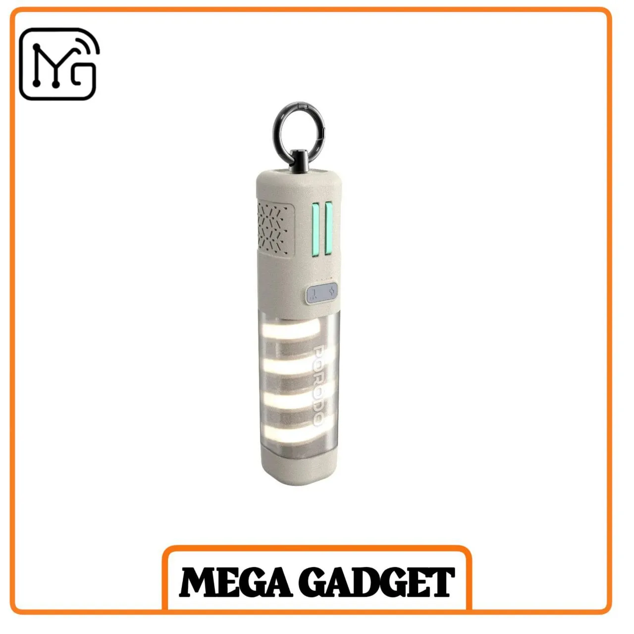 پاوربانک 5000 پرودو همراه با چراغ قوه و دفع حشرات Porodo PowerBeam 5000mAh Power Bank PDNDC017