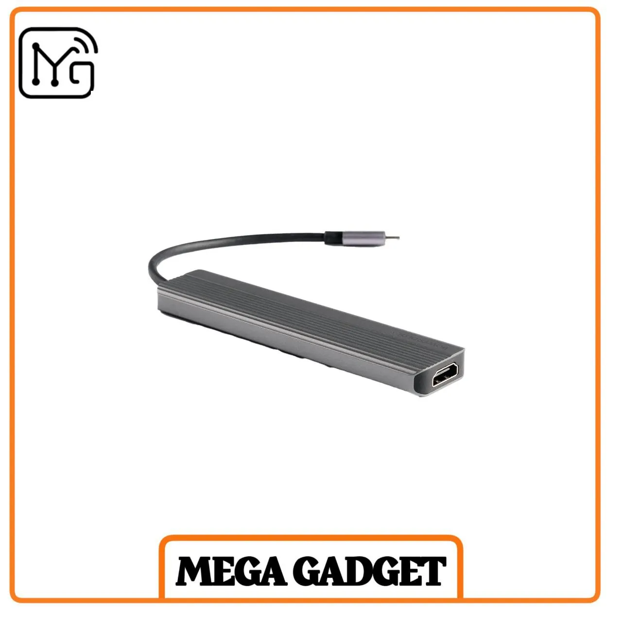 هاب USB-C پاورولوژی مدل P61HBCGY با ۶ پورت ۴K HDMI