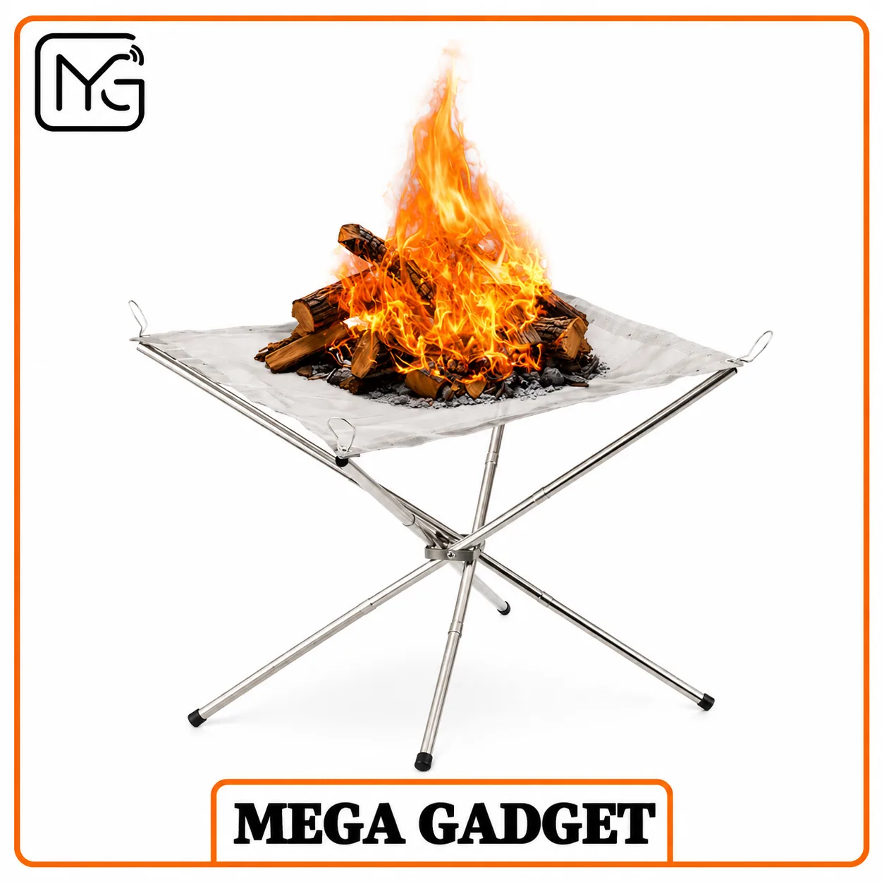 استند نسوز قابل حمل گرین لاین Green Lion Portable Bonfire Stainless Steel Stand