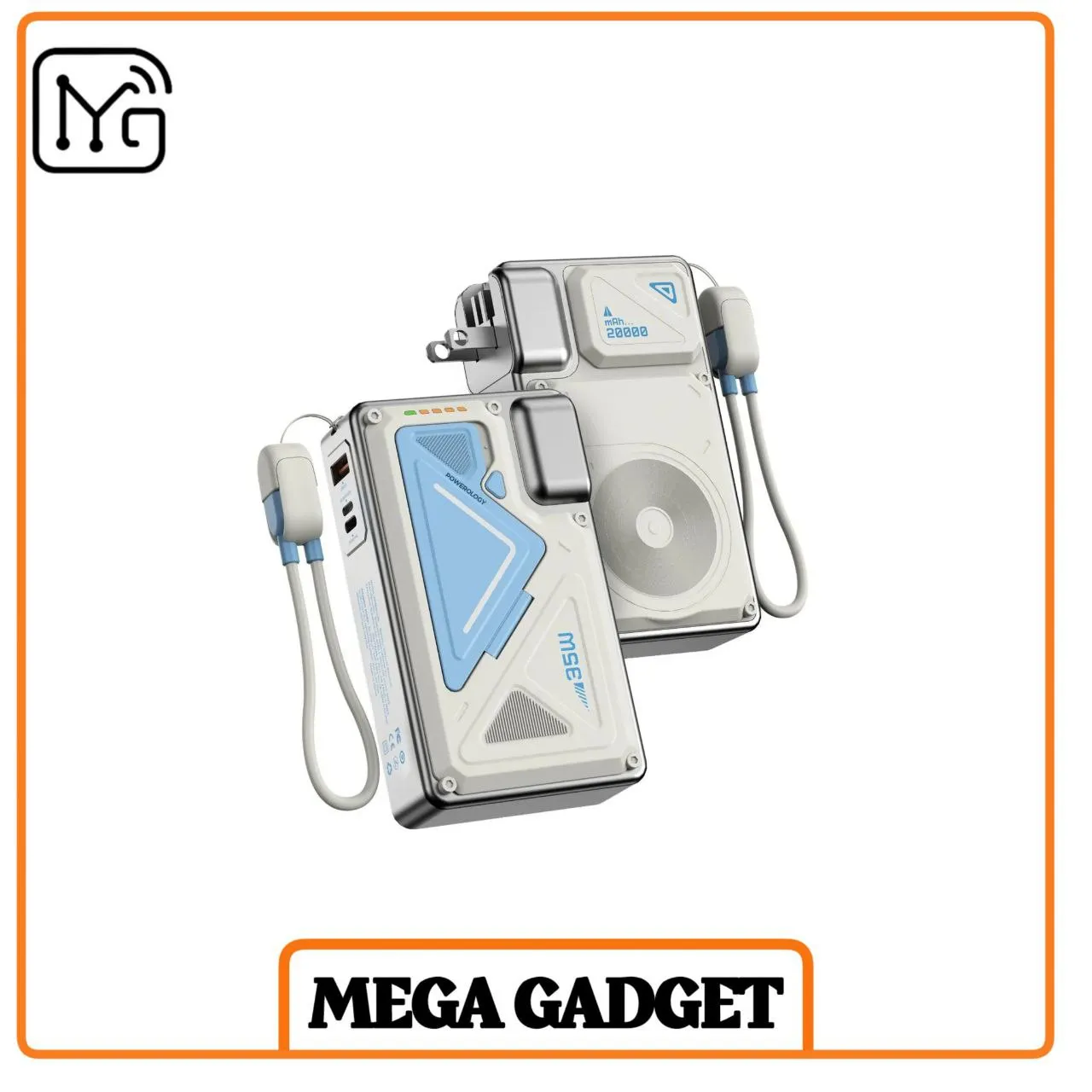 پاور بانک پاورولوژی مدل PPBMH104 ظرفیت 20000 میلی امپر ساعت