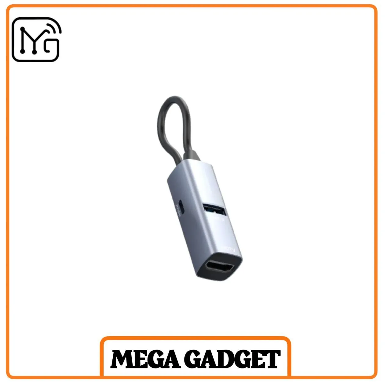 هاب پاورولوژی مدل Powerology Aluminum Mini USB-C Hub 100W PD